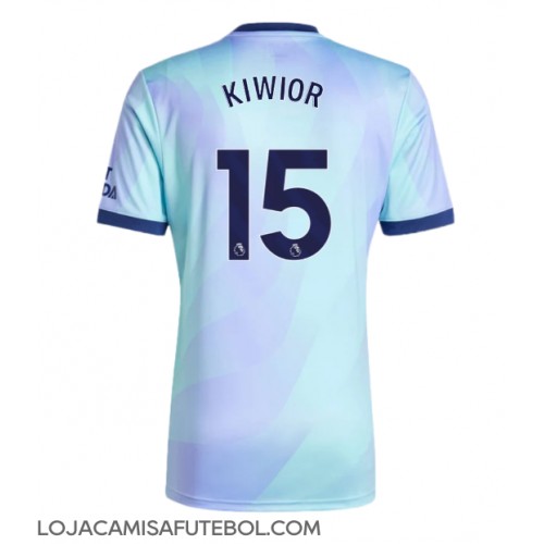 Camisa de Futebol Arsenal Jakub Kiwior #15 Equipamento Alternativo 2024-25 Manga Curta